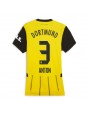 Borussia Dortmund Waldemar Anton #3 Domácí Dres pro Dámské 2024-25 Krátký Rukáv